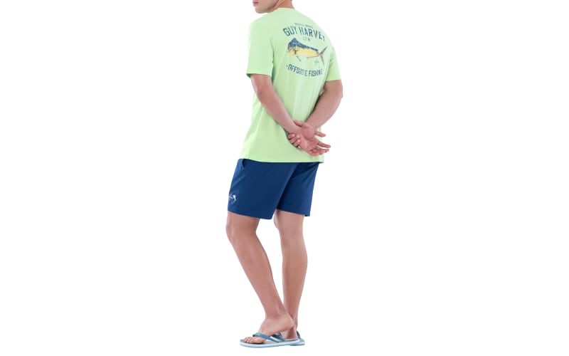 Guy Harvey Offshore Fishing Pocket Short-Sleeve Shirt for Men