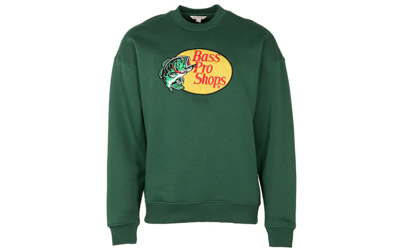 【よろず】BASS BRGD NOR CAL スウェット Bass Pro Shops Woodcut Crew-Neck Long-Sleeve Sweatshirt for Men