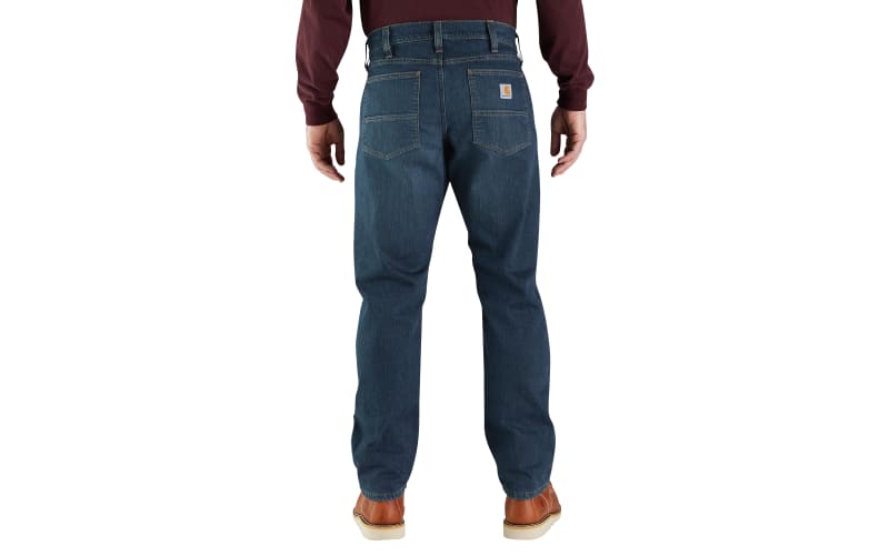 RedHead Flannel-Lined Relaxed Fit Denim Jeans for Men