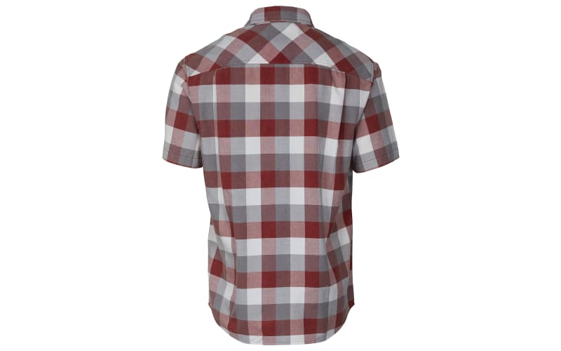 Men's Buffalo Check Short Sleeve Button UP