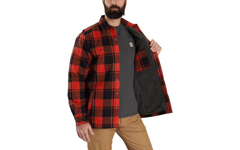 Design Custom Carhartt Rugged Flex Fleece-Lined Shirt Jacket