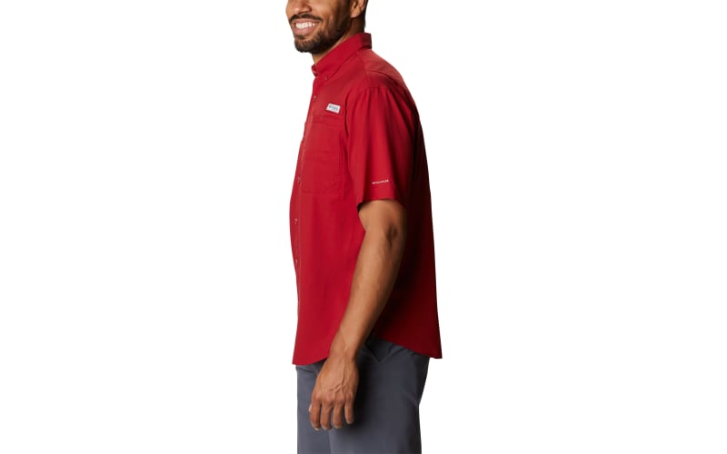 Columbia Collegiate PFG Tamiami Short-Sleeve Button-Down Shirt for Men