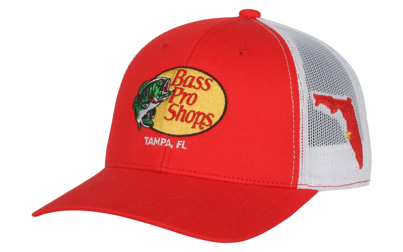 Bass Pro Shops Woodcut Logo Tampa, FL Snapback Cap Mack's