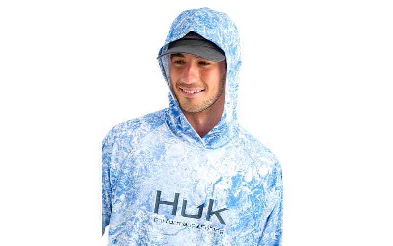 Huk Fishing フィッシングフーディ パーカー カーキ M（L） Huk Pursuit Mossy Oak Hoodie | Bass Pro Shops