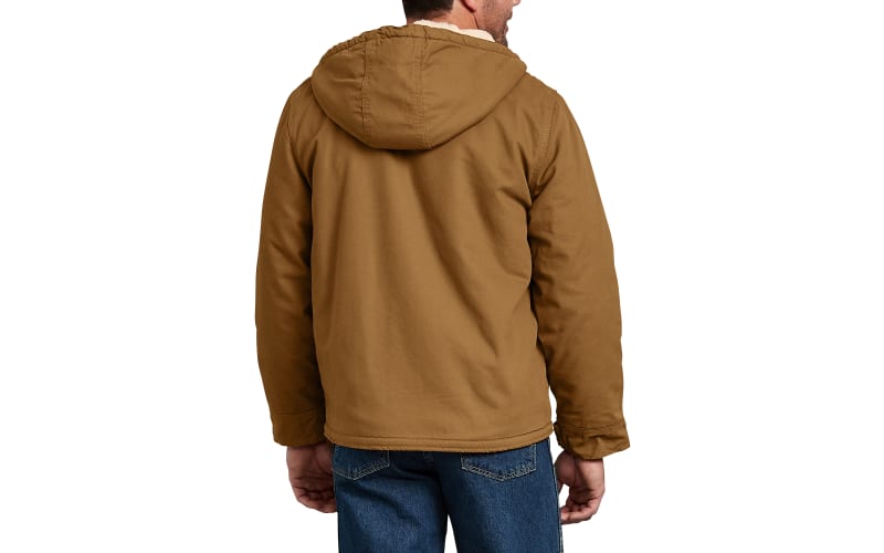 Duck sherpa lined hooded jacket hot sale