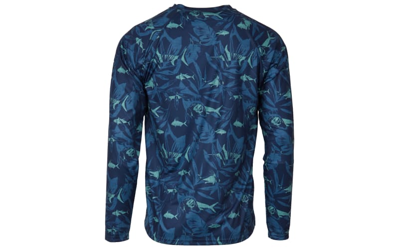 Huk Ocean Palm Pursuit Long-Sleeve T-Shirt for Men | Bass Pro Shops