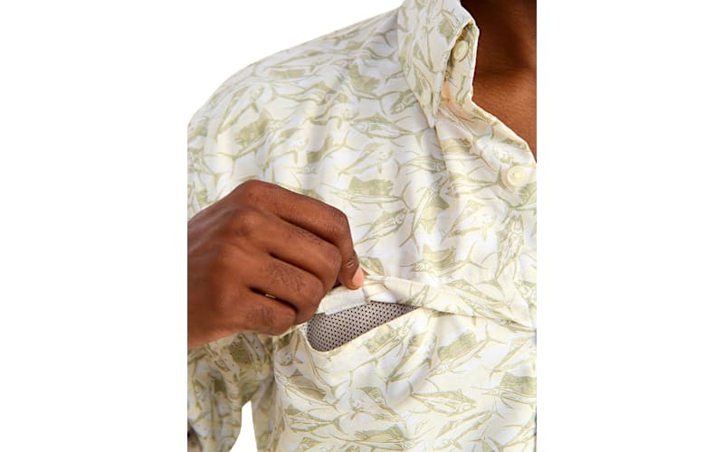 Chemise Huk Tide Point Homme – Blanche – Taille XL – Manches Courtes – Anti-UV Et Séchage Rapide