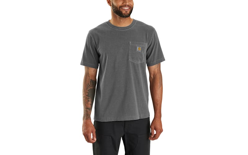 SNBYA.H/GARMENT DYED WOOL TEE/ポケットTシャツ/L Carhartt Relaxed-Fit Lightweight Garment-Dyed Short-Sleeve Pocket