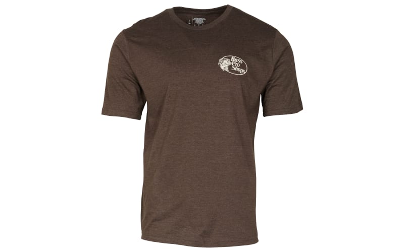 Bass Pro Shops Florida Bass Stamp Graphic Short-Sleeve T-Shirt for Men - Heather Gray - 3XL