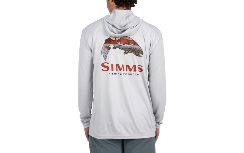 SIMMS M's Wooden Flag Trout Hoody L グレー 13521-859-tech-hoody-artist-
