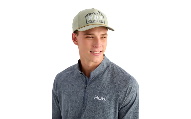 BassProShops ライトウェイトフーディ ブルー Huk Airweight Quarter-Zip Pullover | Bass Pro Shops