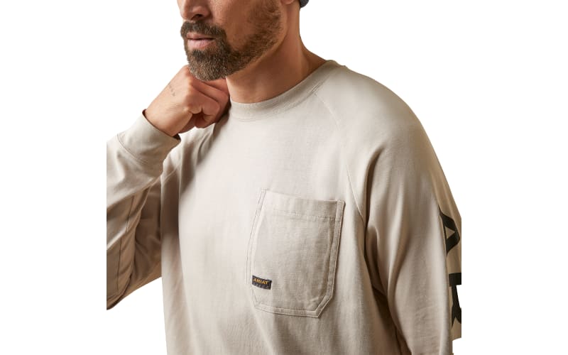 Ariat Rebar CottonStrong Graphic Long-Sleeve Pocket T-Shirt for Men