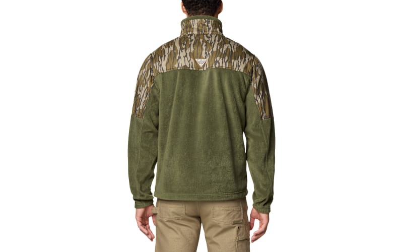 Columbia PHG Fleece Overlay II Quarter-Zip Pullover for Men Bass
