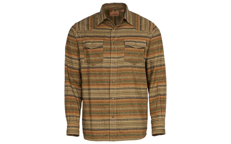 RedHead Ranch Hawkins Creek Jacquard Long-Sleeve Flannel Shirt for Men -  Tobacco