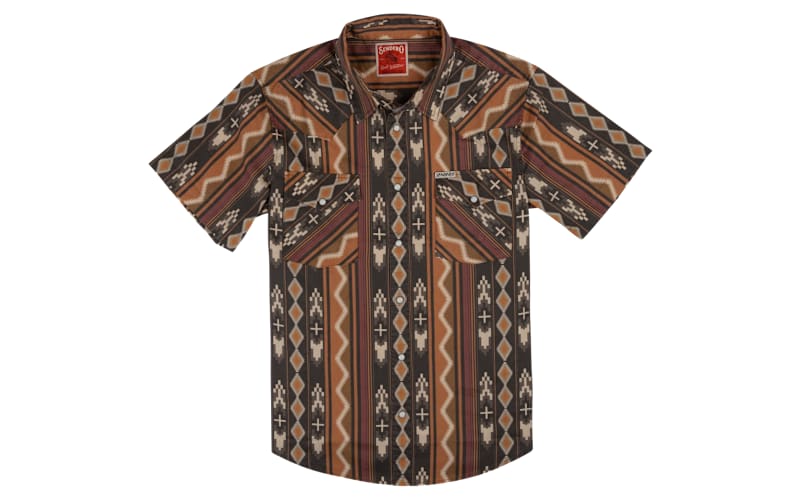 Sendero Wyatt Pearl Snap Short-Sleeve Serape Shirt | Bass Pro Shops