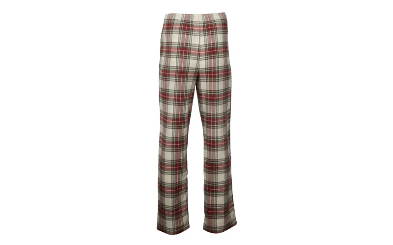 Super soft plush pyjama pants, red plaid. Colour: red. Size: l