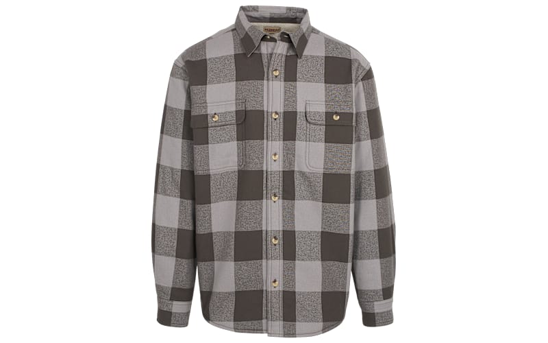 RedHead Sherpa-Lined Plaid Long-Sleeve Shirt for Men - Olive Plaid