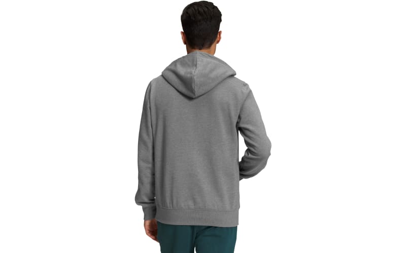 The North Face Surgent Half Dome Full Zip Hoodie Mens TNF Medium Grey Heather/High Risk Red S