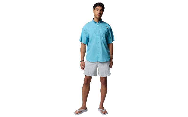 Columbia Tamiami II Short-Sleeve Button-Down Shirt - Vivid Blue