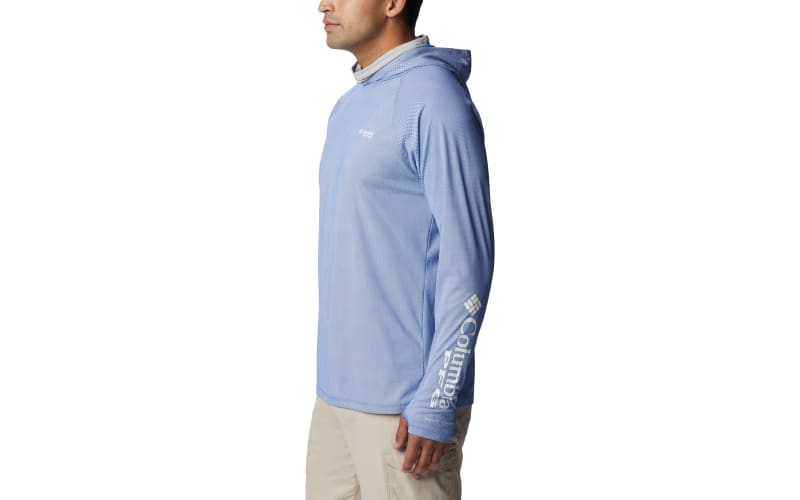 Men's Columbia PFG Terminal Tackle Heather Hoodie Long Sleeve T