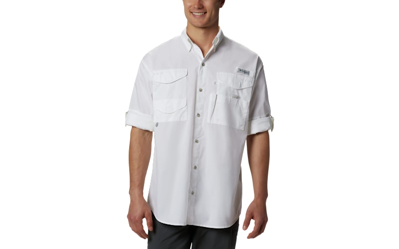 Men's Columbia White Texas A&M Aggies PFG Slack Tide Omni-Shade Button-Up Camp Shirt Size: Large