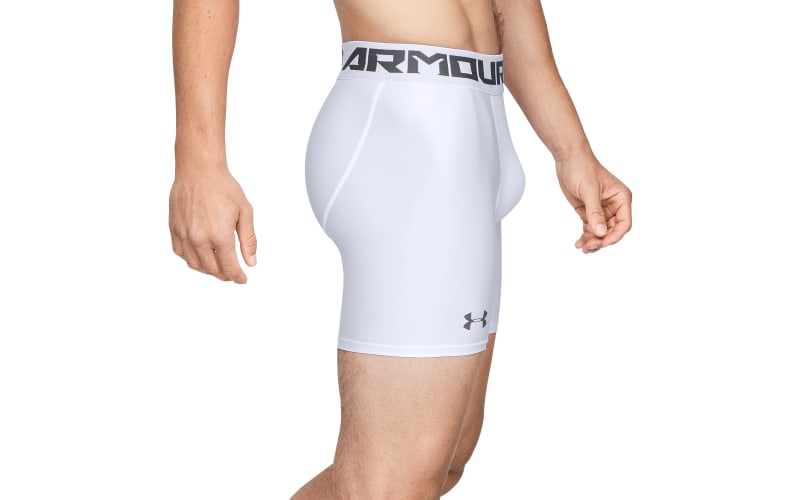 Under Armour Men's HeatGear Armour 9inch Compression Shorts White (100