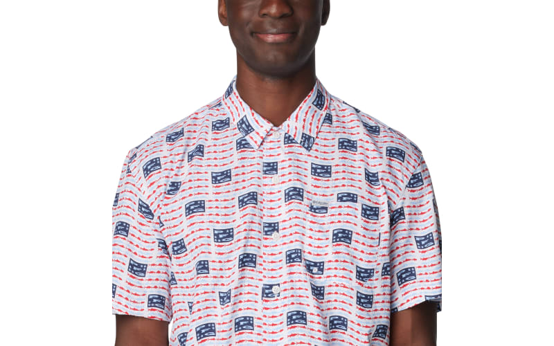 Columbia PFG Trollers Best Short-Sleeve Shirt for Men - Collegiate 