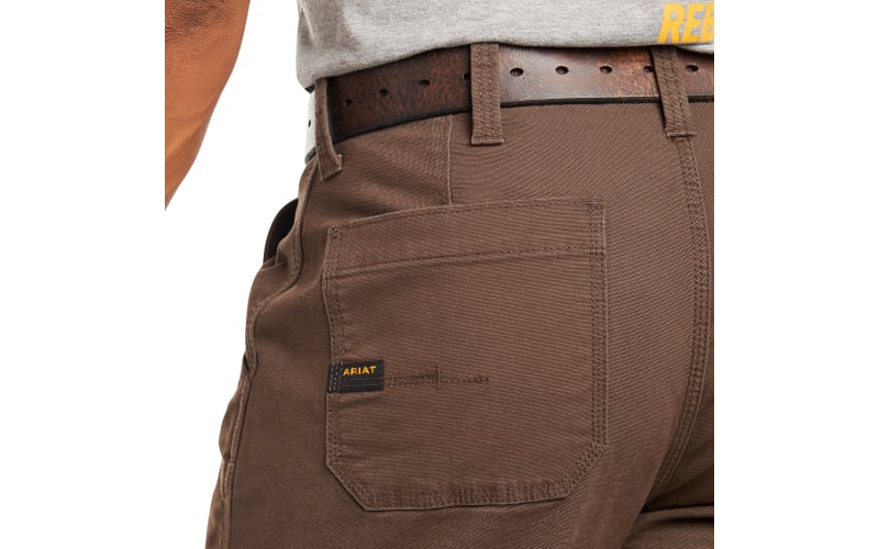 Ariat Rebar M4 Made Tough Relaxed DuraStretch Double-Front Straight-Leg Pants for Men