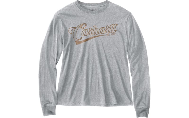 Carhartt® Women's TENCEL™ Fiber Series Loose Fit Long-Sleeve Logo