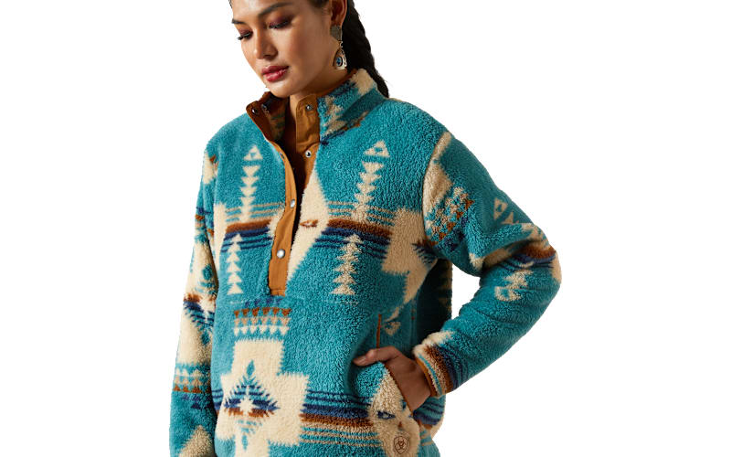 Ariat Berber Snap-Front Long-Sleeve Sweatshirt for Ladies