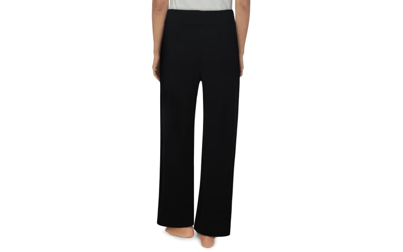 This Way to Cozy Black Wide Leg Lounge Pants