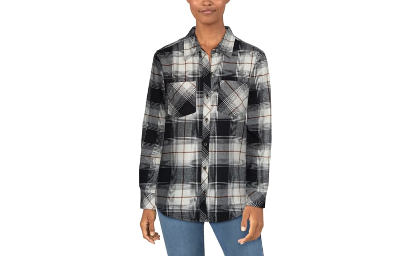 Natural reflections 2 in 1 hooded flannel outlet