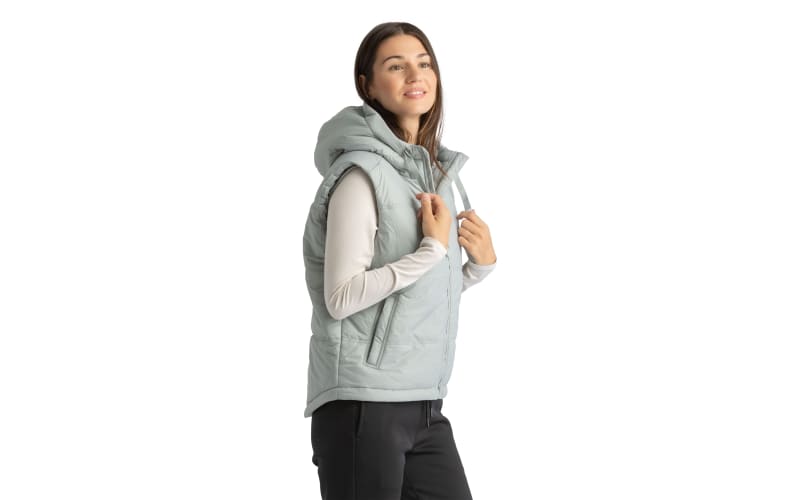 LIV Outdoor Daphne Super Soft Full-Zip Hooded Puffer Vest for