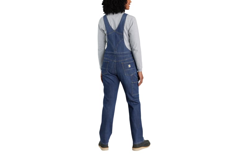 rugged flex denim bib overalls