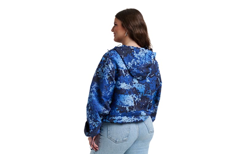 Lusso Wendy Fashion H2O Collegiate Half-Zip Windbreaker Pullover
