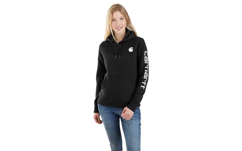 Carhartt Clarksburg Sleeve Logo Long-Sleeve Hooded Sweatshirt for Ladies |  Cabela's