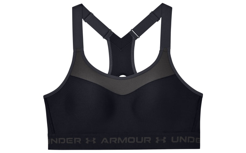 Under Armour Womens High Crossback Zip Sports Bra White 34D