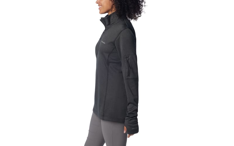 Columbia Park View Grid Fleece Long-Sleeve Half-Zip for Ladies