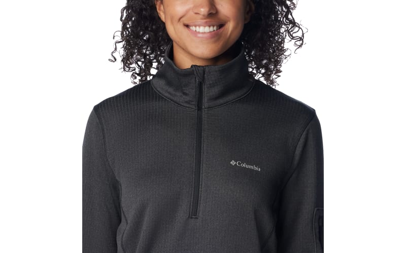 Columbia Park View Grid Fleece Long-Sleeve Half-Zip for Ladies