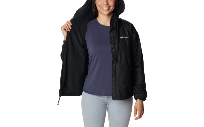 COLUMBIA Ladies Flash Forward Lined Windbreaker, Black – Oklahoma