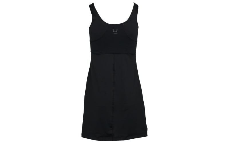 ladies black sleeveless dress The Noir Tailored Linen Dress - Sleeveless V-Neck Button-Front A-Line Dress  in Premium European Linen main image 1