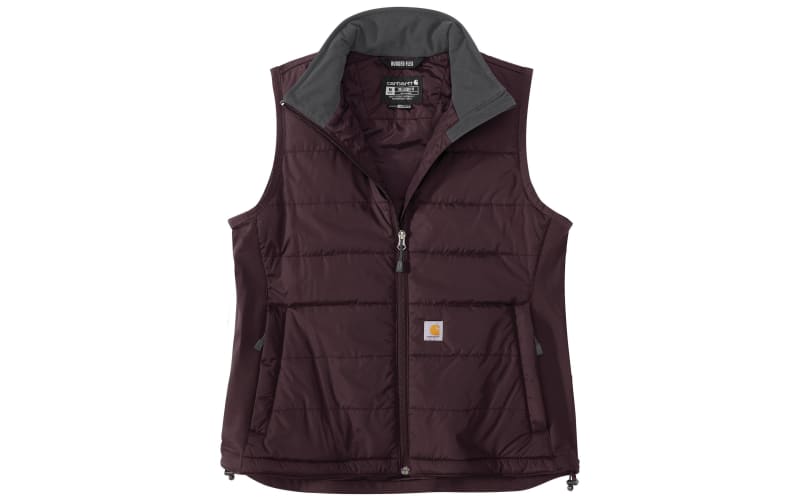 Carhartt Women's Brown Polyester Puffer Vest (Medium)