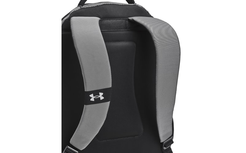 Under Armour Women's Hustle Signature Storm Backpack , (001) Black / Black  / Metallic Tin , One Size Fits Most