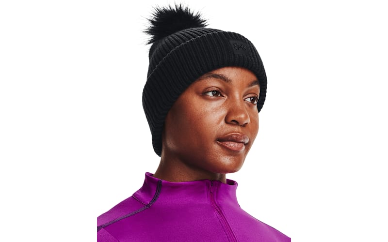 Under Armour ColdGear INFRARED Halftime Ribbed Pom Beanie  display picture 1