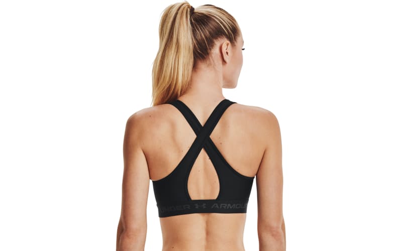 Bras Under Armour W Crossback Mid Bra Black/ Jet Gray