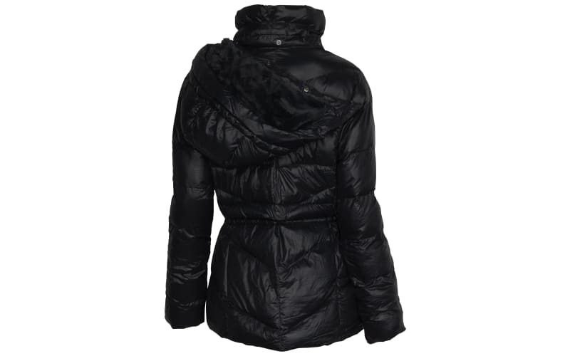 Black jacket with hood ladies top