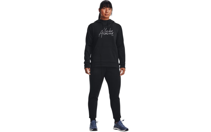 Under Armour Women's Script Wordmark Long Sleeve - Black, Xs