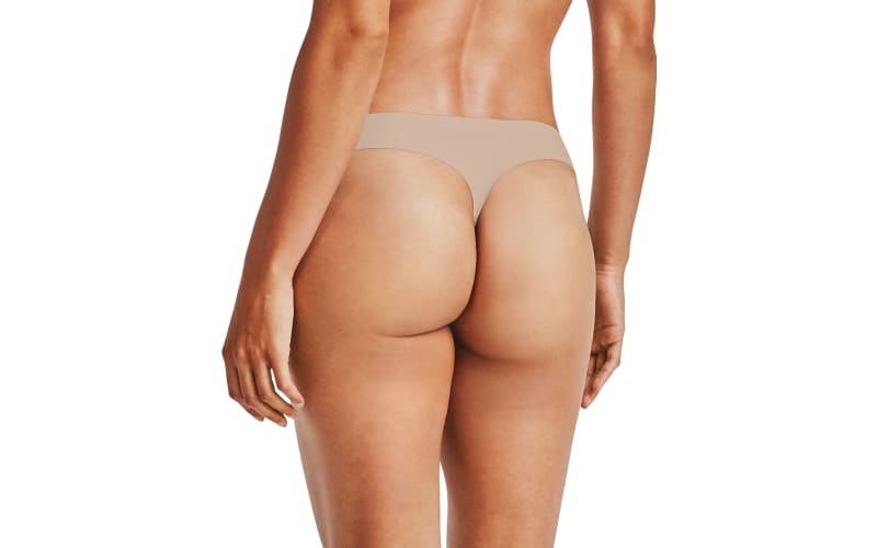  Under Armour Women's UA Pure Stretch Thong 3-Pack SM Brown :  Clothing, Shoes & Jewelry