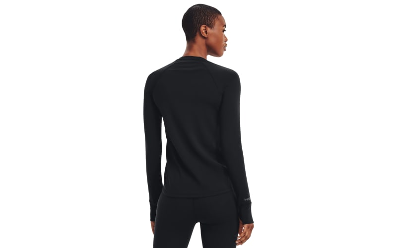 Under Armour ColdGear Base 2.0 Womens Long Sleeve Crew in Black