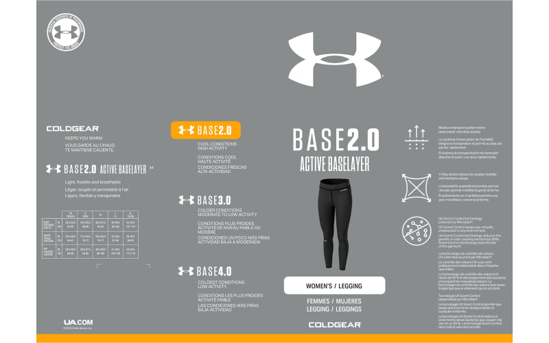 Under Armour Women's UA Base 2.0 Leggings in Black